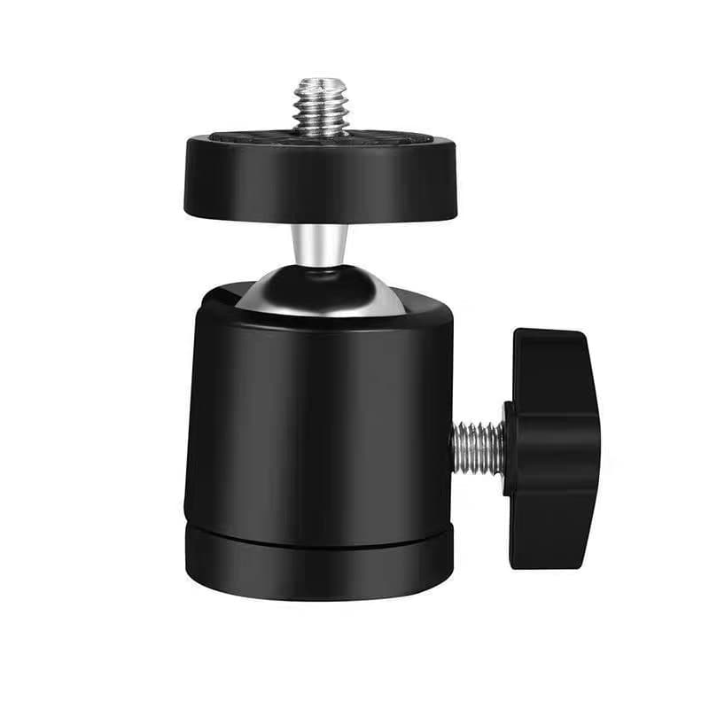 Metal Ball Head Tripod Photography Accessory Universal 1/4 Screw Socket Mini Ball Head Live Streaming Light Stand 360° Rotation