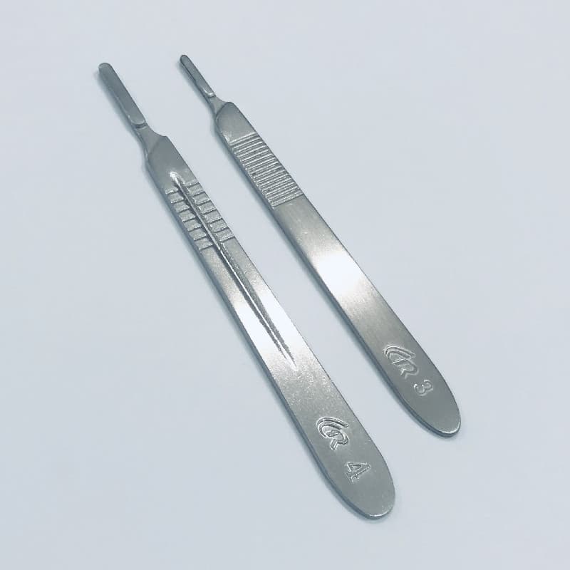 Stainless Steel Scalpel Handle No.4 Industrial Veterinary Practice Knife Holder No.3 Carving Knife Lab Biology Dissection Knife