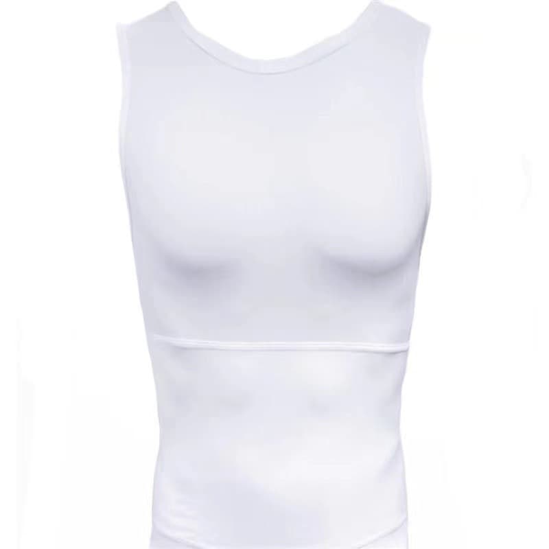 Xikai Bear Men's 4th Generation Body Shaper Vest - Tummy Control, Chest & Back Slimming, Tight-Fitting