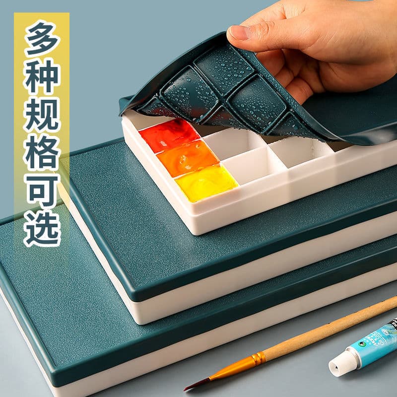 Gouache Paint Box Soft Lid Watercolor Gouache Acrylic Paint Palette Box Multiple Options 24 Grid 36 Grid 48 Grid Moisturizing