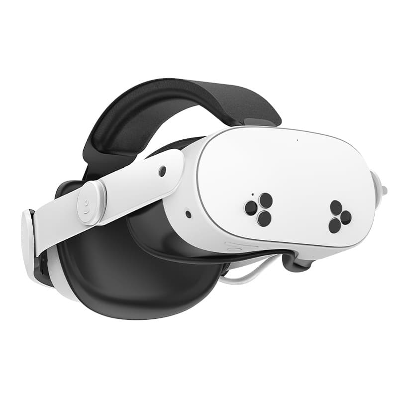 Compatible with Meta Quest 3 Rechargeable Head Strap, Comfortable Breathable Pressure-Relief Simple Adjustable Battery Version Head Strap
