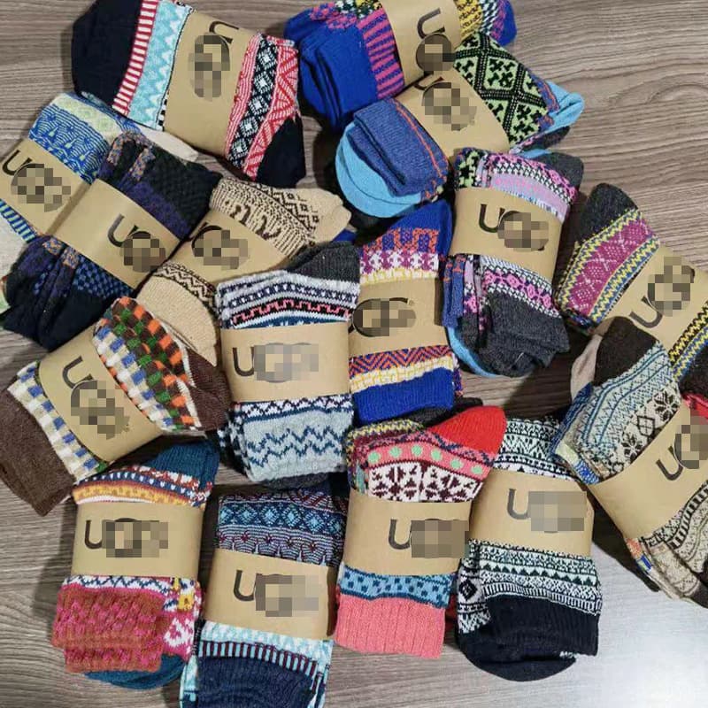 Winter Rabbit Wool Socks Men's Thermal Thick Mid-Calf Socks TikTok Viral Cotton Socks Women's Hot Style U Trendy Socks G Factory