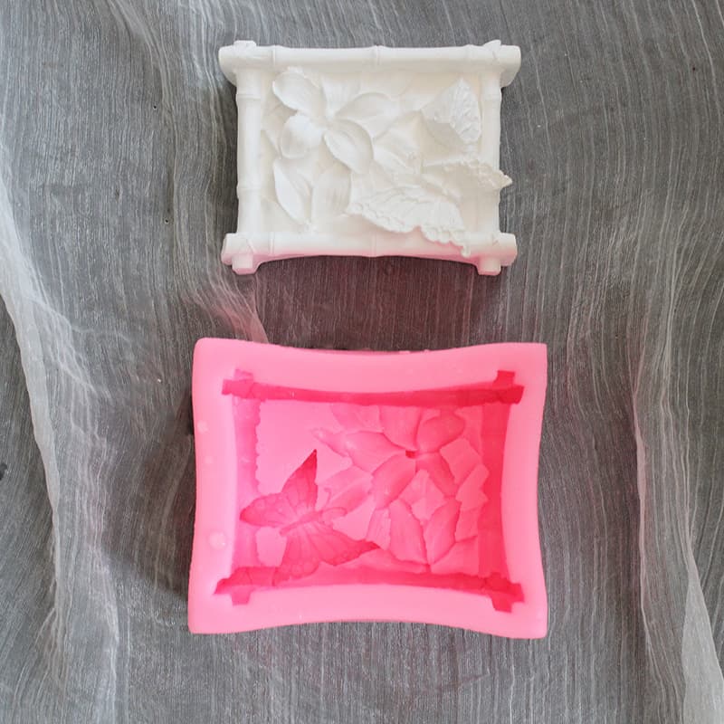 3D Butterfly Silicone Mold Square DIY Handmade Soap Resin Mold Baking Cake Mold Silicone Mold