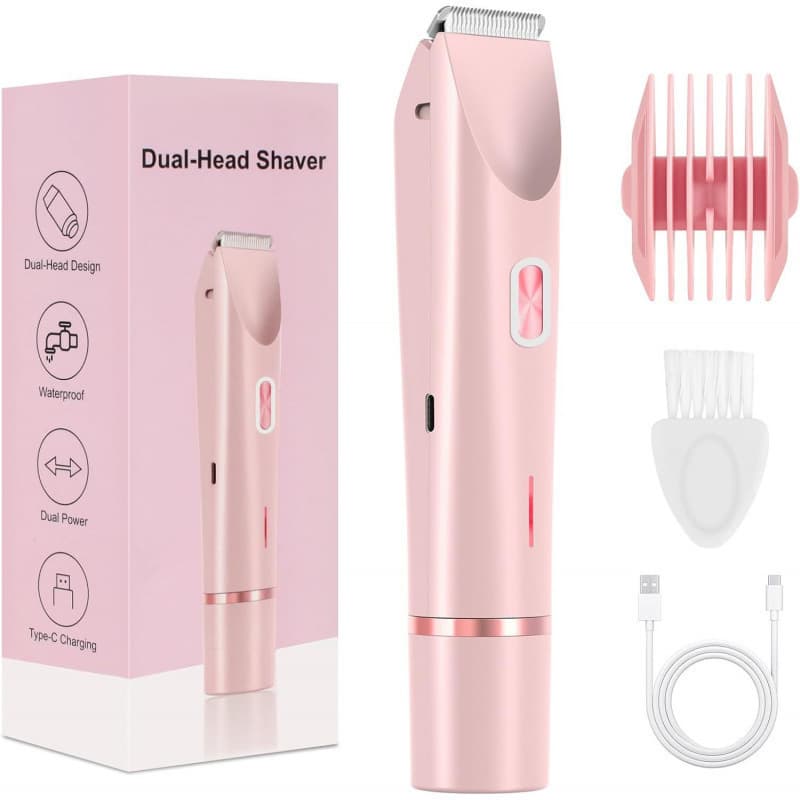Cross-Border New Electric Hair Remover Women's Private Area Hair Trimmer Dual-Head Full Body Hair Clipper Pet Grooming Tool