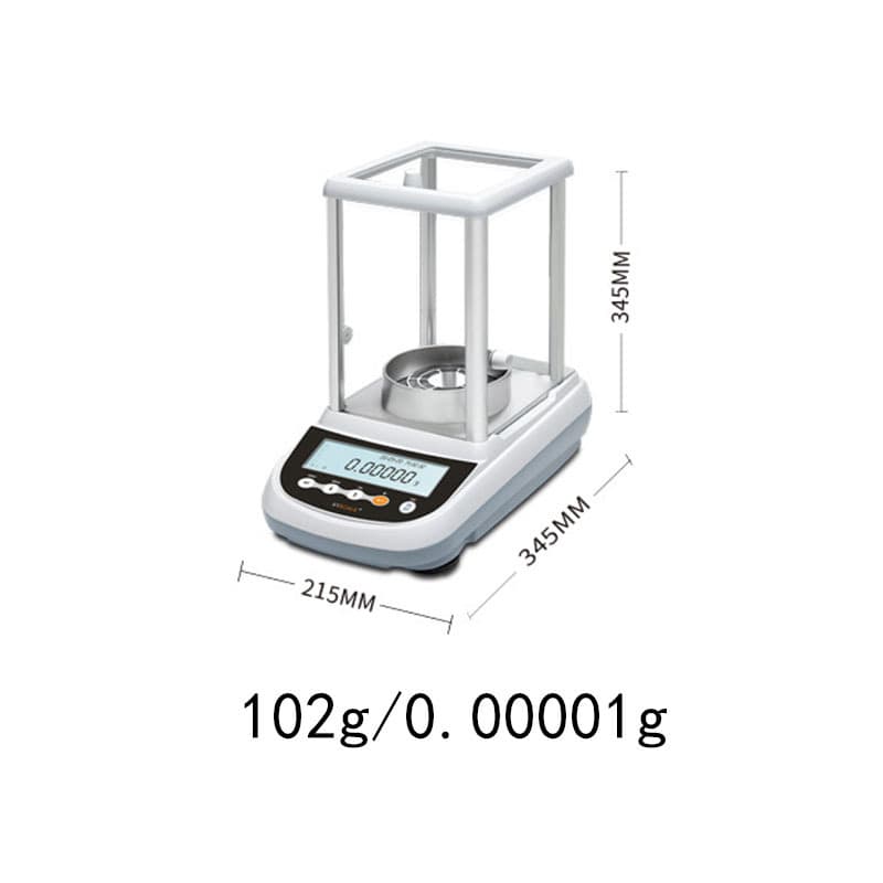 Precision Electronic Balance 1mg-0.1mg Analytical Balance with 0.001g/0.0001g Readability, High-Accuracy Lab Scale