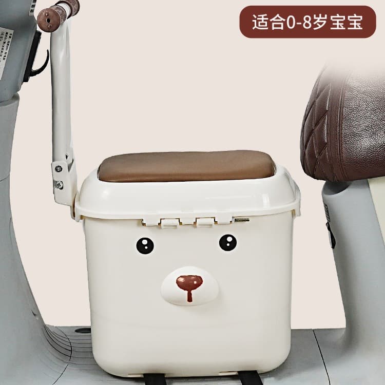 Front-Mounted Child Seat for Electric Scooter, Baby Seat for Electric Motorcycle and Moped
