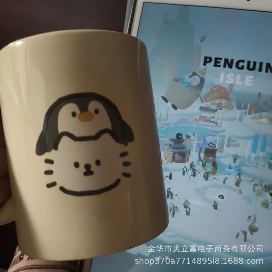 Adorable Disguise Penguin Mug - Back-to-School & Graduation Gift, Business Promotional Gift, Home & Dorm Milk Mug