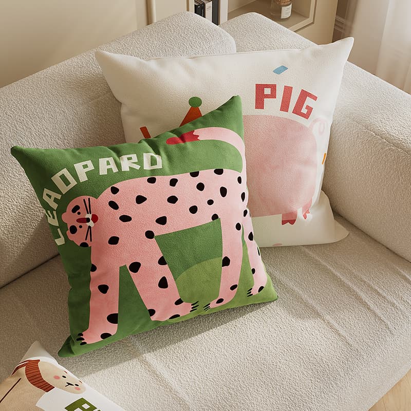 Dopamine Throw Pillow, Sofa Living Room Cushion, Lumbar Support, Square Car Headrest Pillow, Cartoon Cute Pillow Cover Wholesale