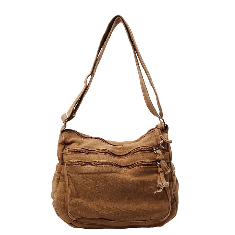 Solid Color Versatile Large Capacity Tote Bag Women's New Fashion Shoulder Bag Commuter Bag Light Crossbody Bag Cross-Border Direct Supply