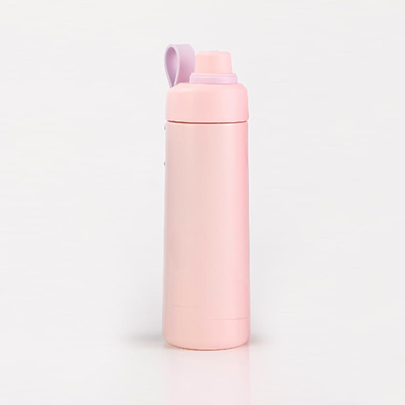 Cross-border Water Bottle 21oz with Straw, Portable Large Capacity 304 Stainless Steel Sports Thermos, Custom Logo