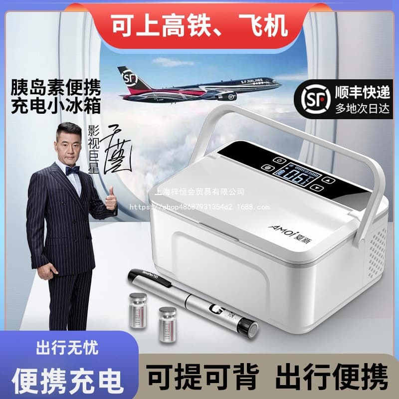 Wholesale Amoi insulin cooling case portable rechargeable airplane-approved outdoor storage mini