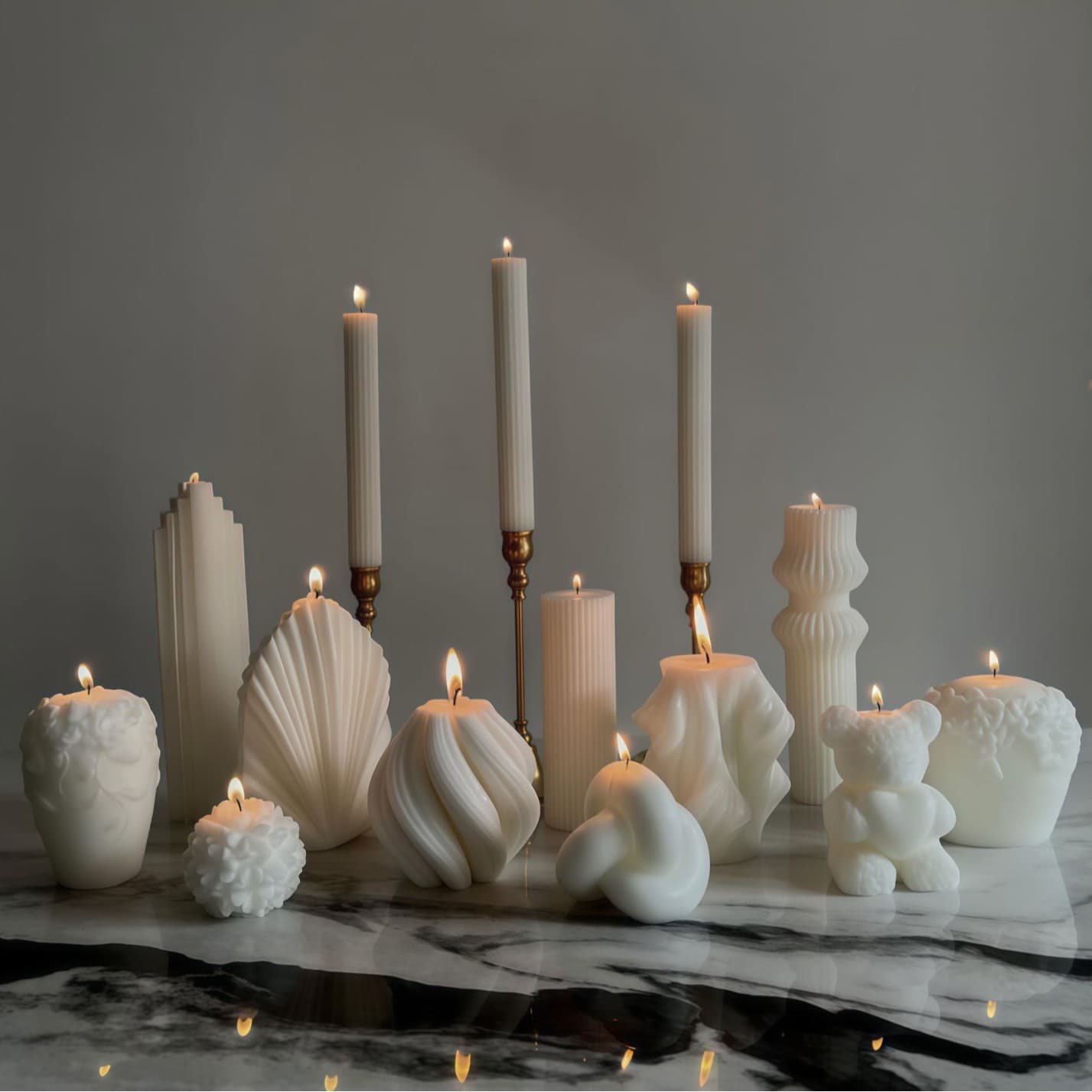Nordic style niche paraffin scented candle artistic creative styling ornaments wedding party atmosphere home decoration