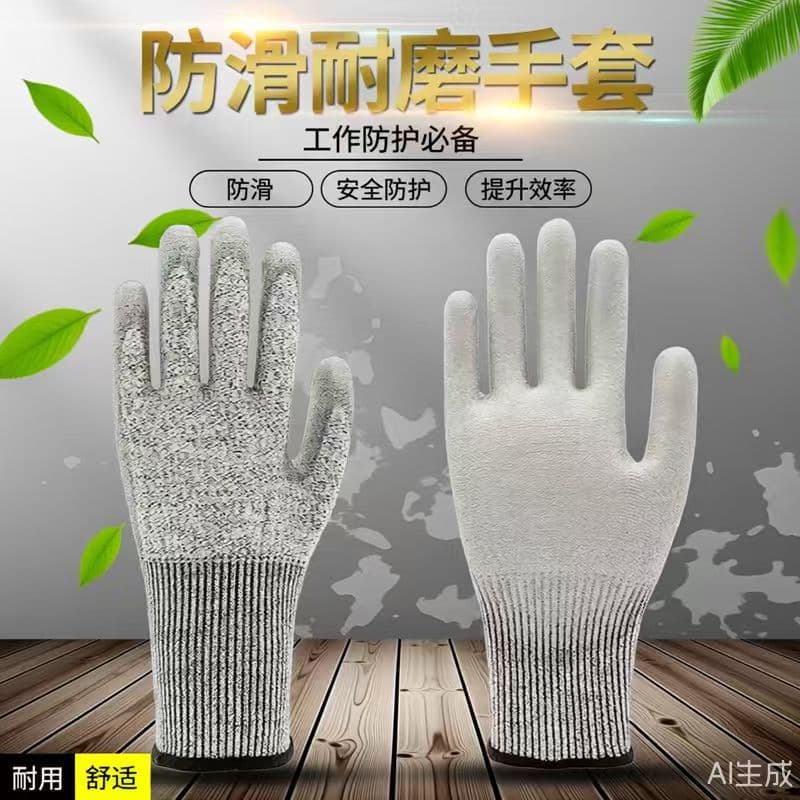 Anti-cut gloves Level 5 anti-cut labor gloves Anti-cut and scratch industrial protective wear-resistant gloves