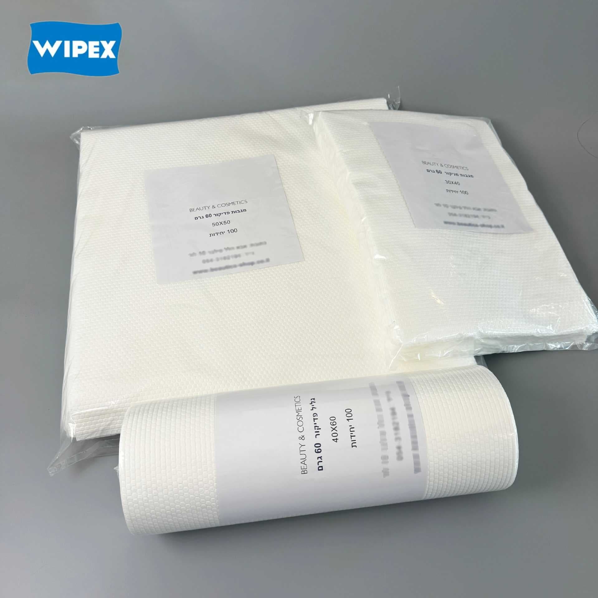 Disposable PP Wood Pulp Honeycomb Pattern Polyester Towel for Hotel, Salon, and Barber Shop - Absorbent, for Hair Drying and Washing