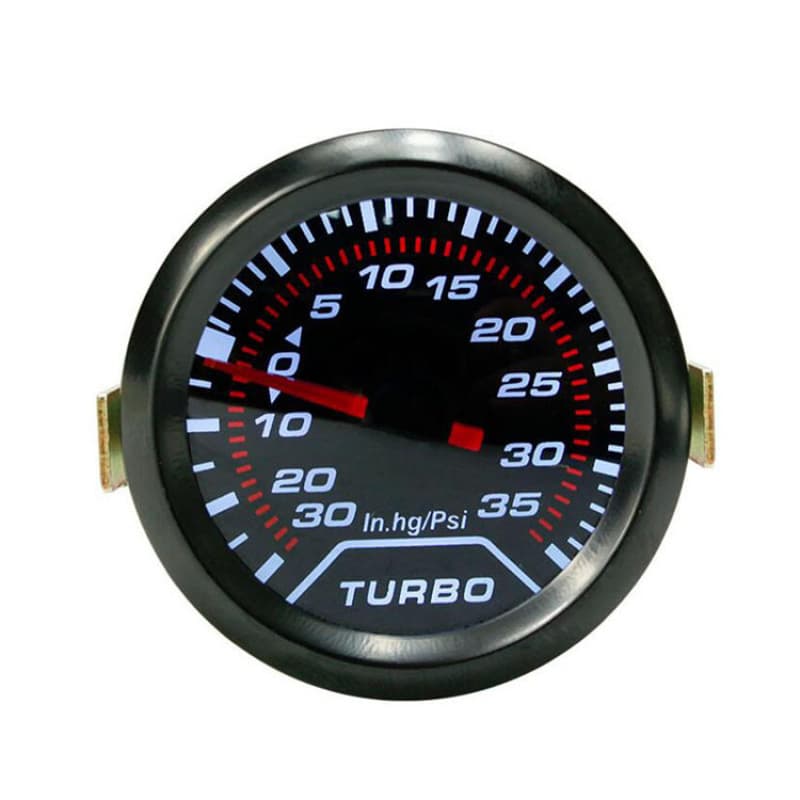 12V 2-inch 52mm Car Racing Gauge Modification LED Display Turbo Boost Pressure Gauge Smoked