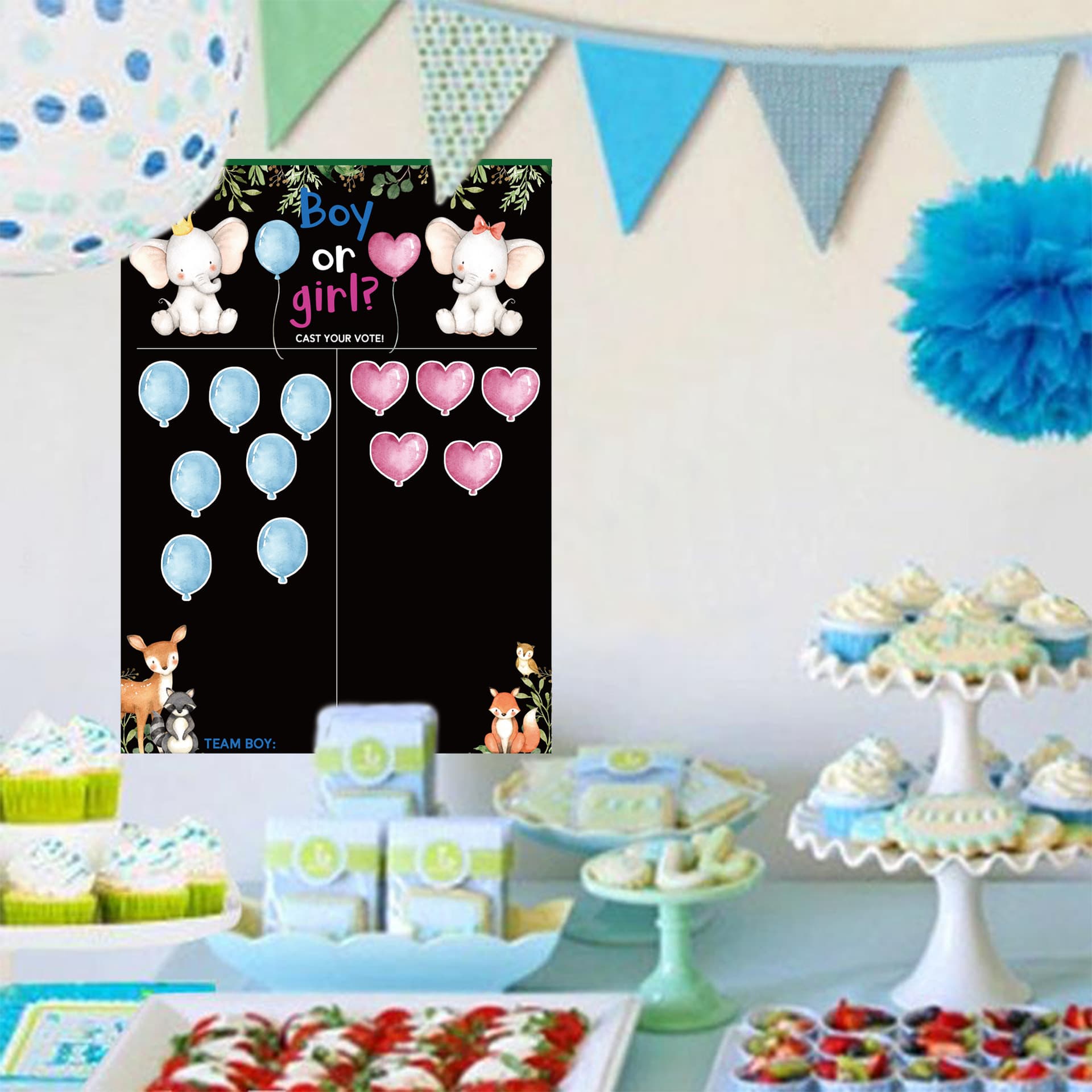 Baby Shower Party Game Cards Gender Reveal Amazon Baby Quiz Team Game Cards For Birthday Party