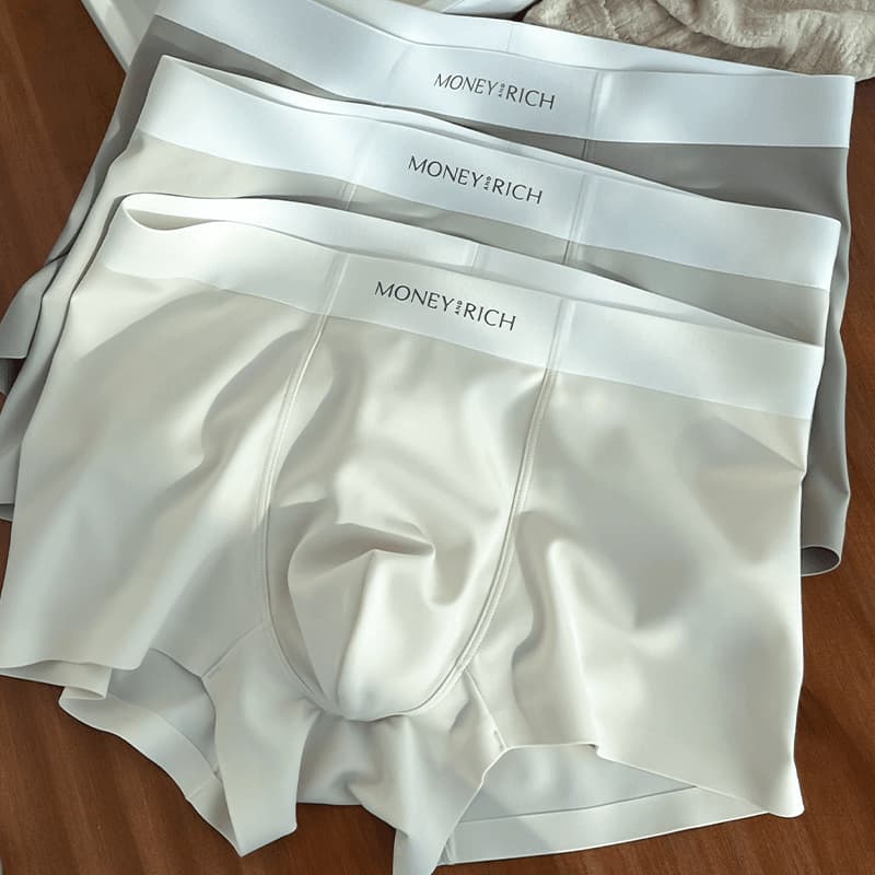Men's Ice Silk Boxer Briefs 2025 Summer Breathable Seamless Wholesale