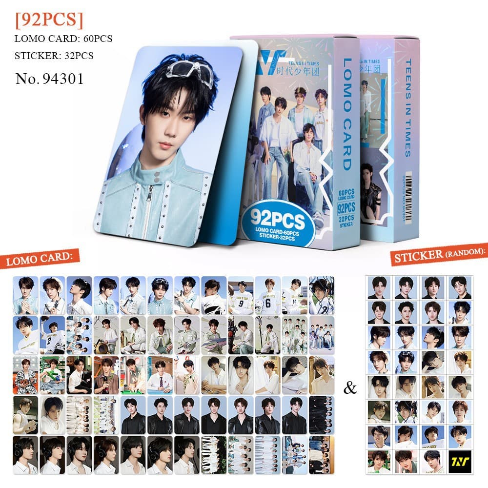 Cross-border exclusive stock 92 TNT Teens in Times photo cards KPOP fan merchandise LOMO collectible cards