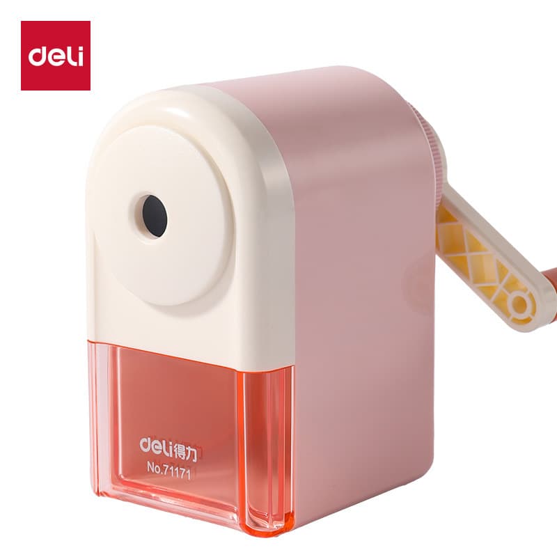 Deli 71171 Pencil Sharpener (Pink, Green, Light Blue)