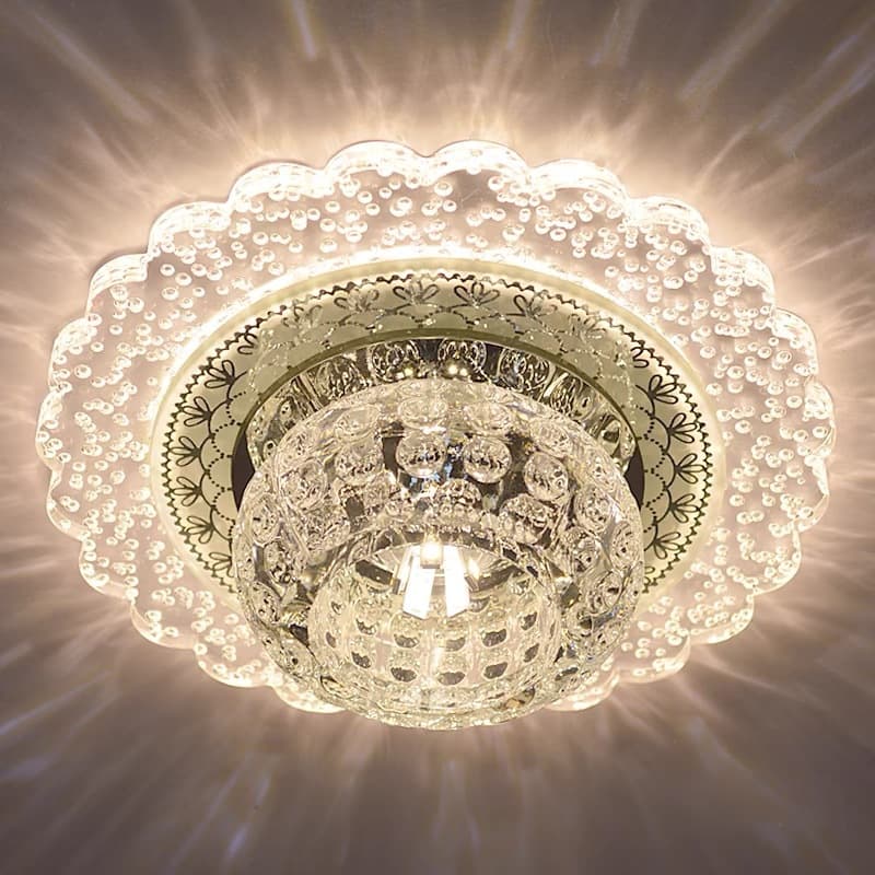 Creative crystal aisle light, corridor light, entrance light, simple modern entrance light, balcony light, downlight, spotlight, ceiling light