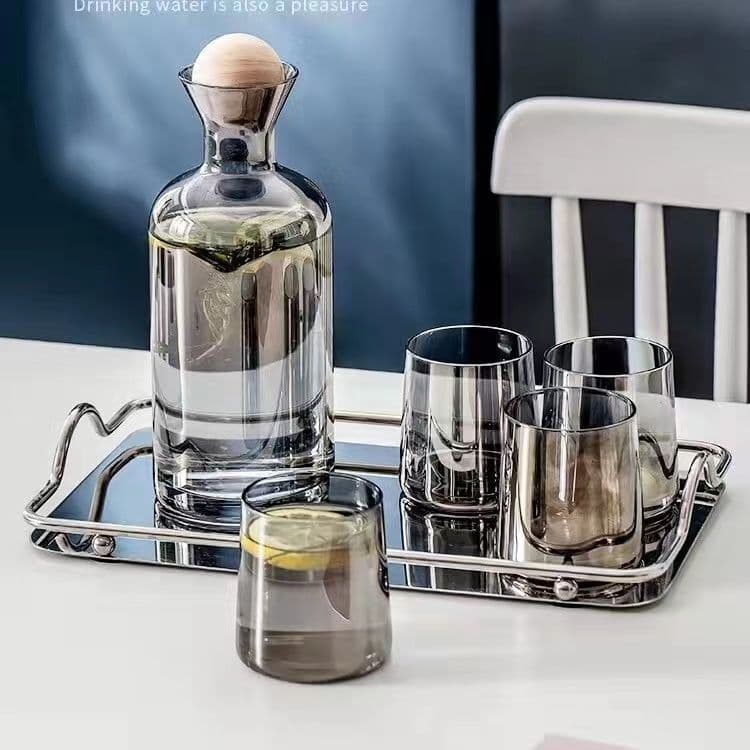 Nordic Style Light Luxury Water Set for Home, High-Aesthetic Cup Set, Simple Complete Heat-Resistant Cup Collection from Manufacturer