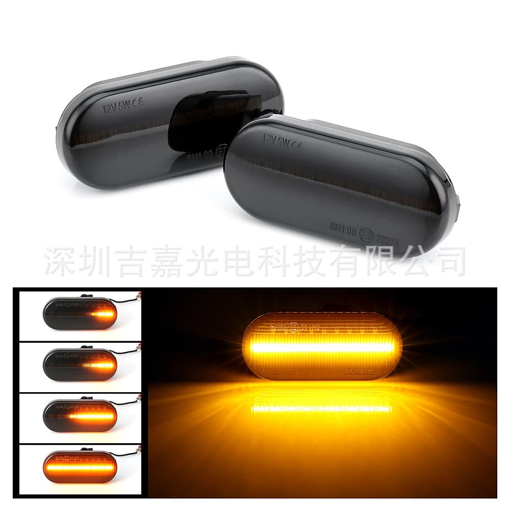 LED Fender Side Sequential Turn Signal Light for VW Volkswagen Ford Golf Bora Passat Polo