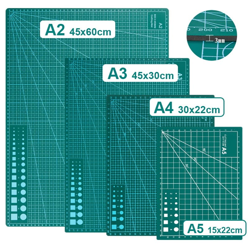 Thickened Cutting Mat A3 A4 Engraving Writing Dining Drawing Board A2 A1 A0 Handcraft Cuttable Pad Model