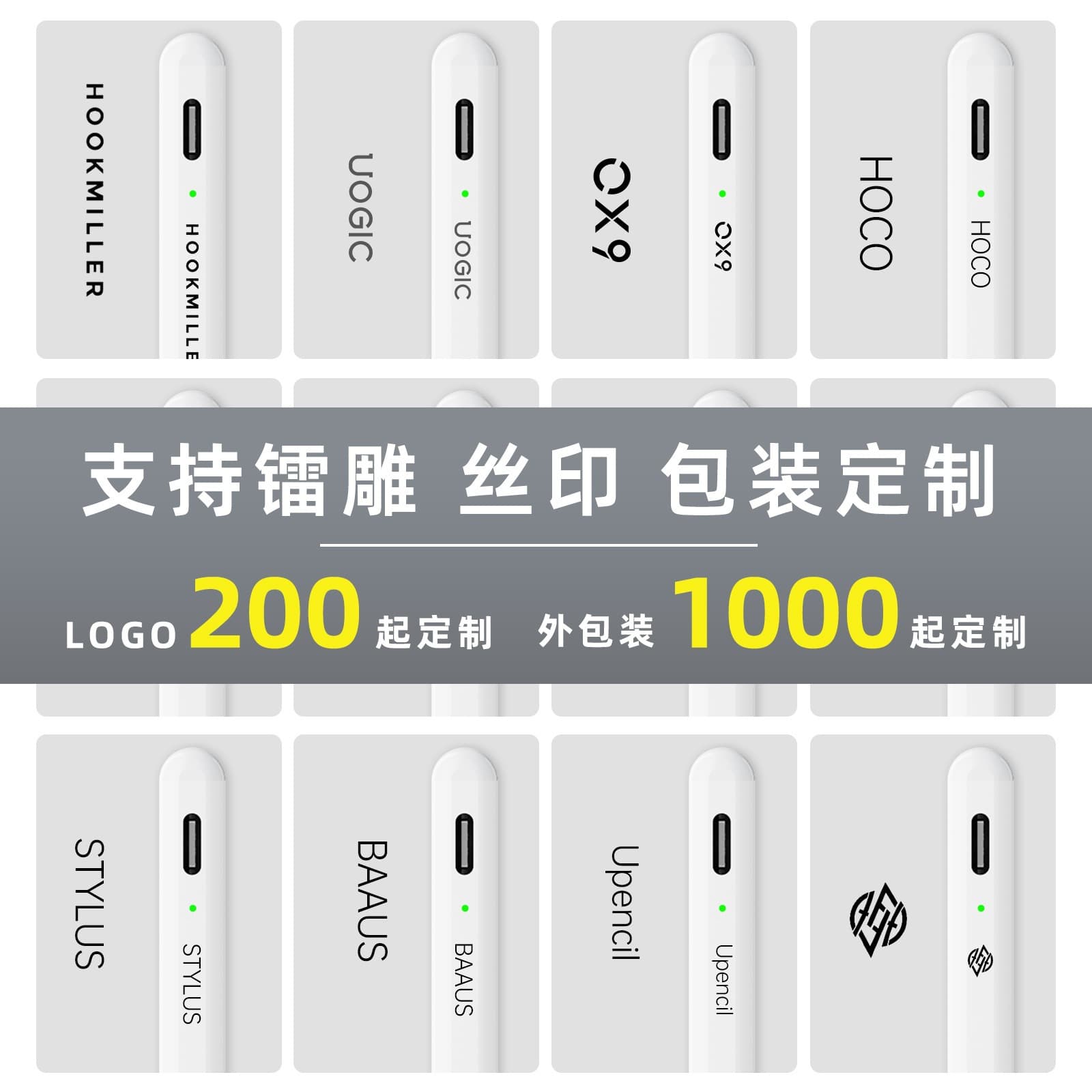 Cap Button Capacitive Stylus Pen for iPad, Compatible with Apple Pencil, Palm Rejection Touch Pen