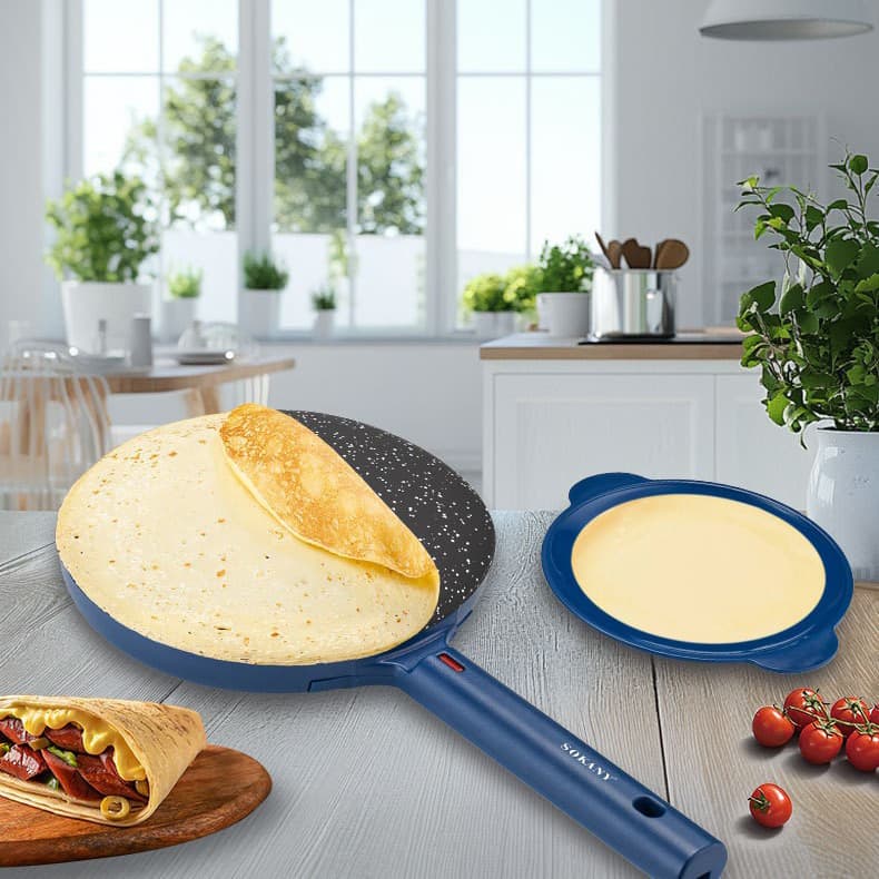 Export 110V US Standard Thin Pancake Machine Fast Heating Crepe Maker