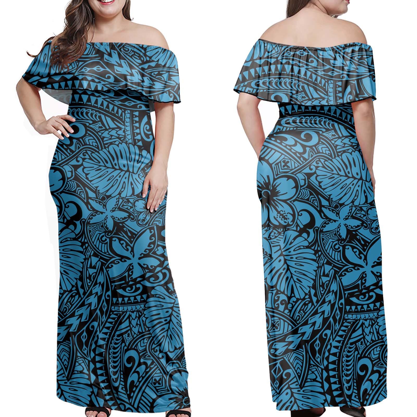 Cross-border custom-made dress, winter, one-shoulder temperament women's dress, one-piece French dress 7XL