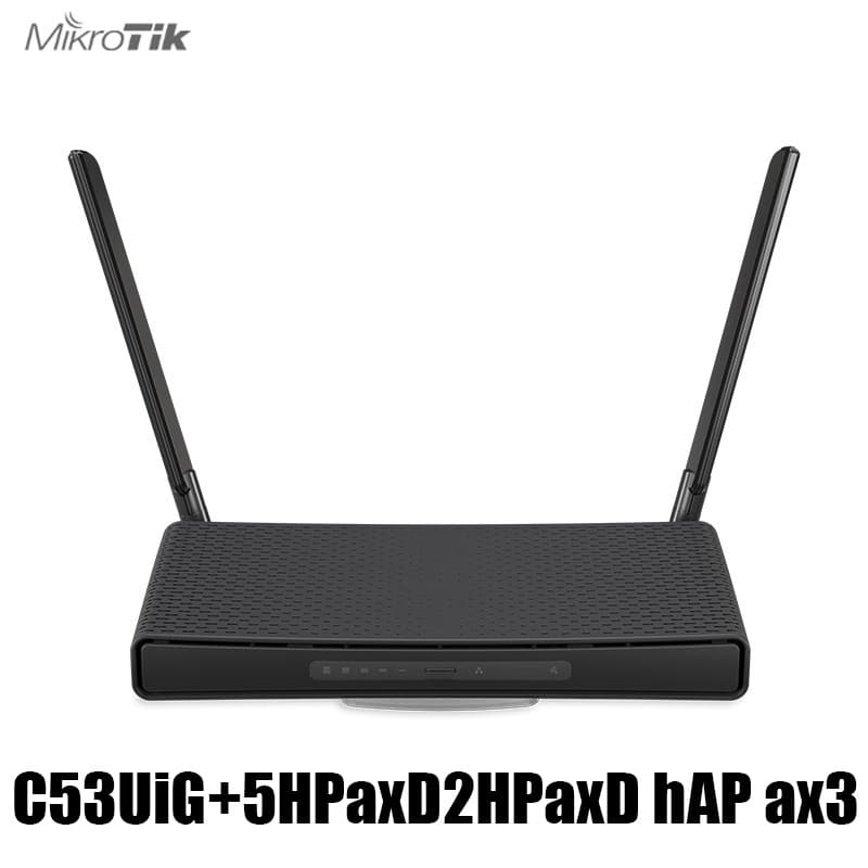 MikroTik C53UiG+5HPaxD2HPaxD hAP ax3 WiFi 6 2.5G Wireless PoE Router