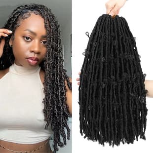 American Wig Export Butterfly Locs Crochet Hair Goddess Butterfly Curl Crochet Hair