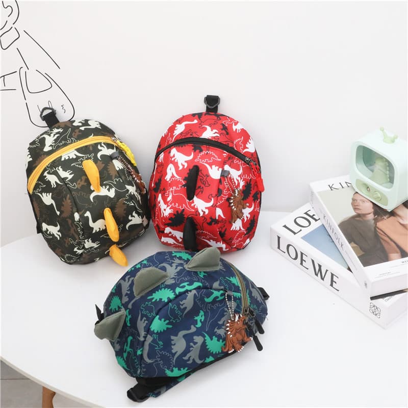 Korean style cute cartoon backpack for kindergarten children aged 1-3-5 years old, boys and girls, anti-lost backpack