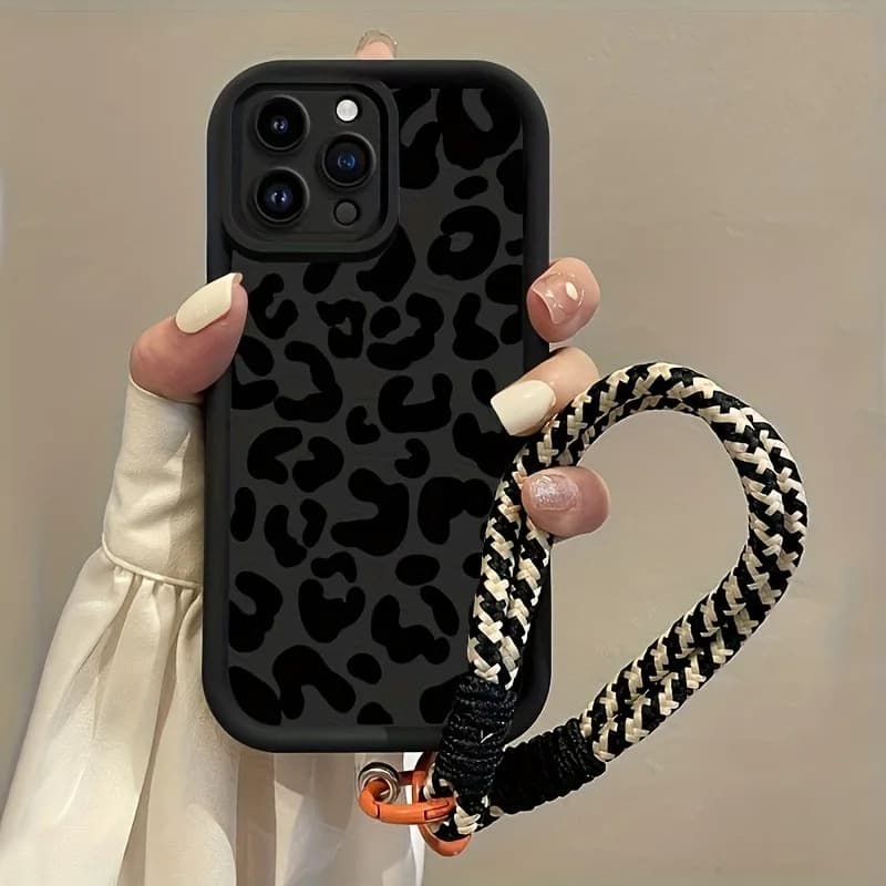 Suitable for Samsung A15/A55 cow pattern S24Ultra/S26 mobile phone case S22/A05/A06h bracelet