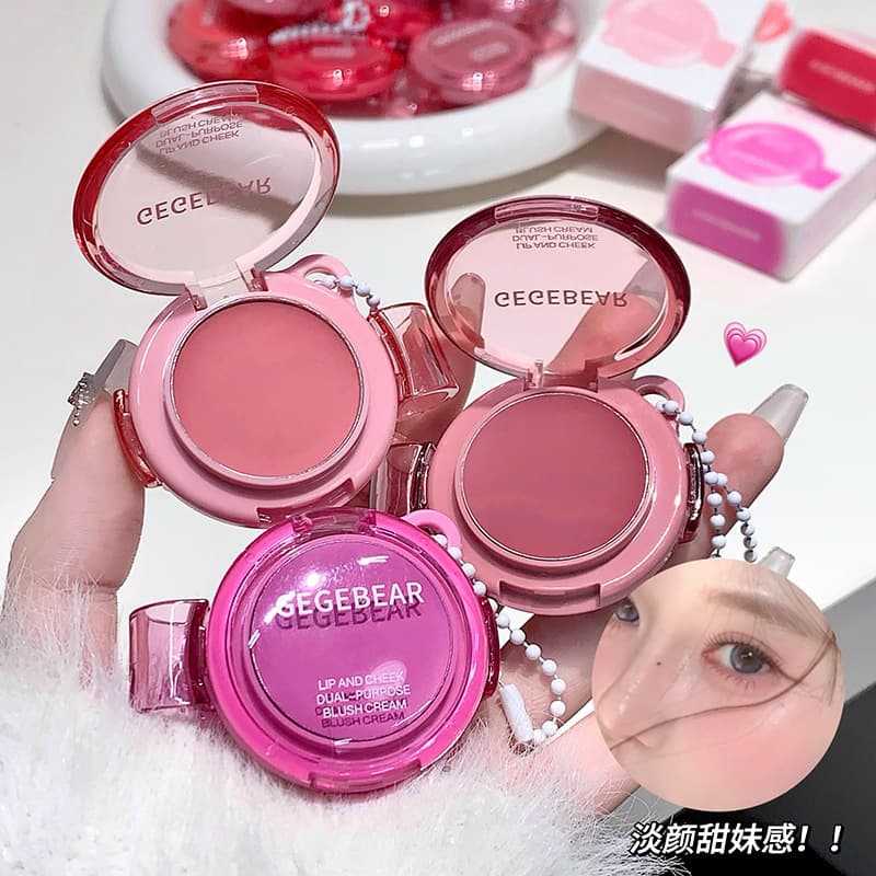 Gege Bear Lip and Cheek Blush Stick Highlighting Contouring Natural Youthful Lip Mud Volume Control Cross-border Beauty