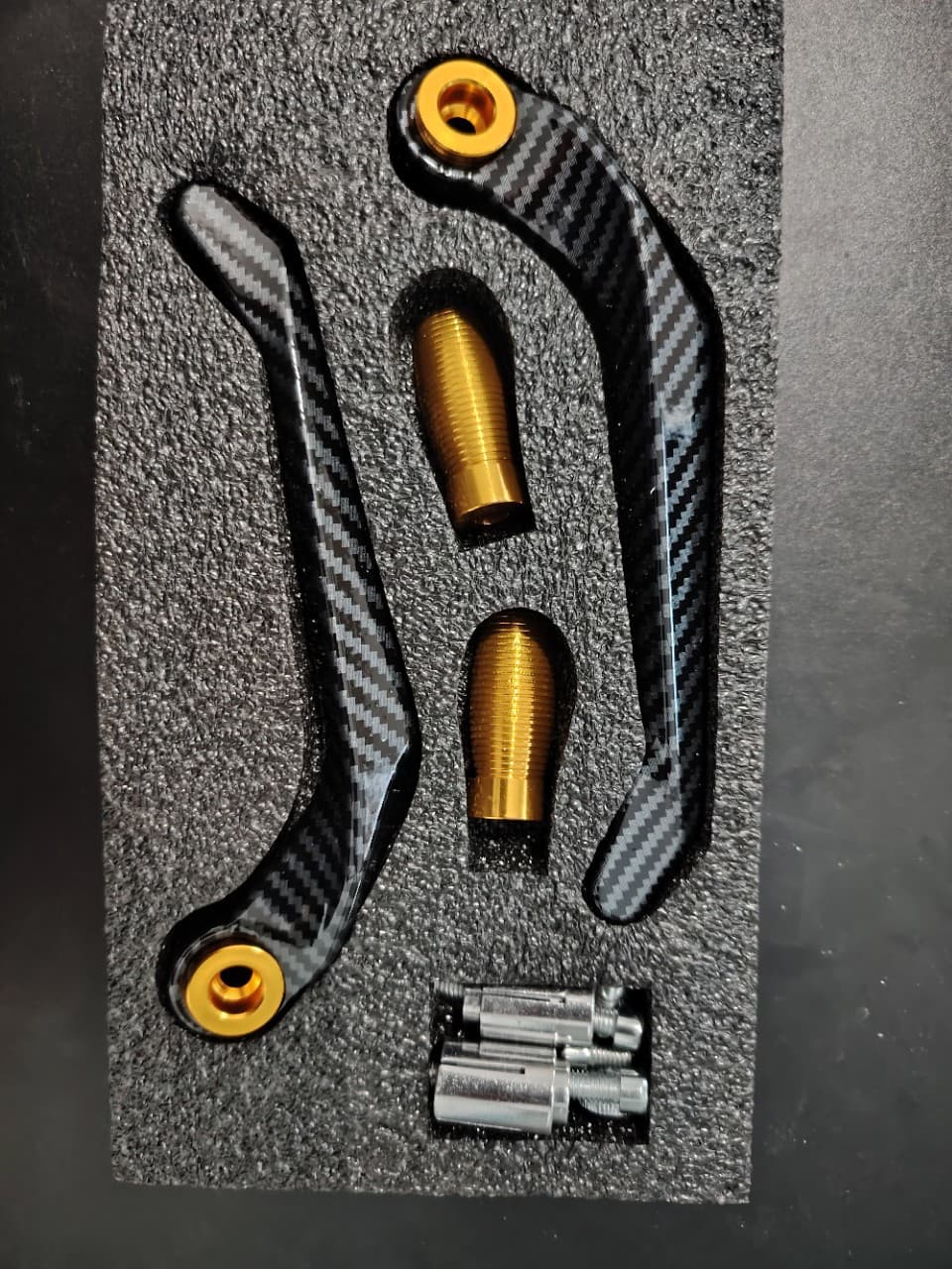 Motorcycle Modification Crash Protector Handguard Brake Clutch Protection Lever Off-road Street Carbon Fiber Pattern Handguard
