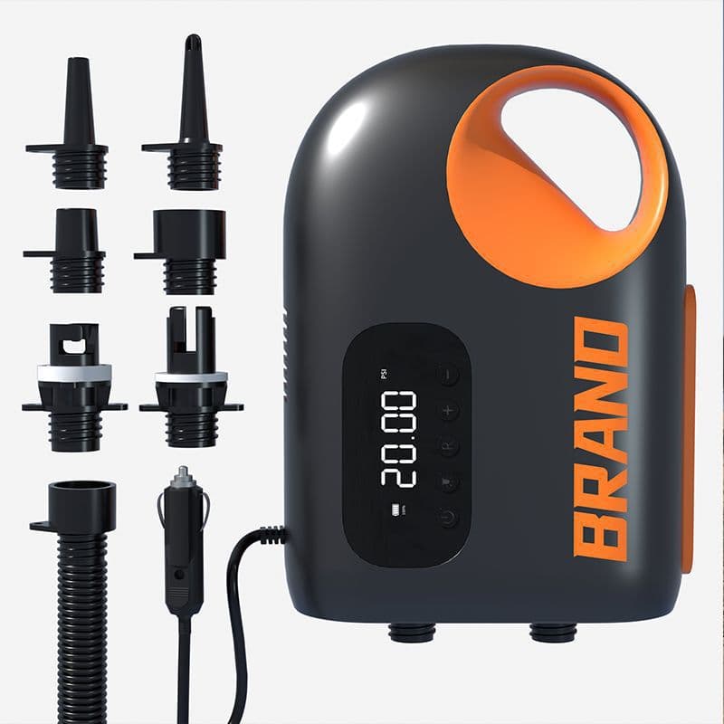 Portable Air Pump for Camping, Car, Kayak, SUP - High Power Electric Inflator, Outdoor Cordless Tire Pump