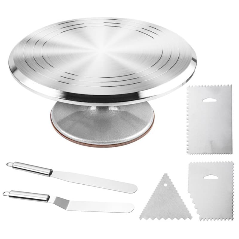 Xiyin's same aluminum alloy decorating table cake turntable 10-inch 12-inch cake turntable gold base decorating turntable