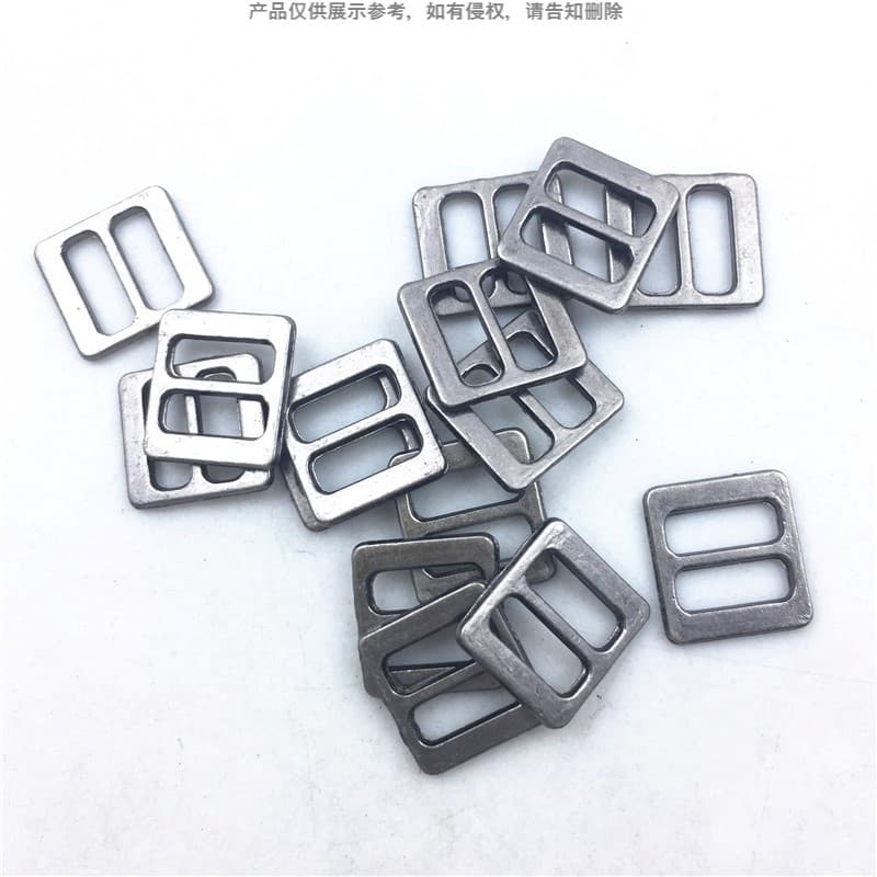 Luggage, clothing, and hat hardware shoe buckles, beach sandal adjustment hooks, zinc alloy inner diameter 7.5mm flat head pin buckles accessories