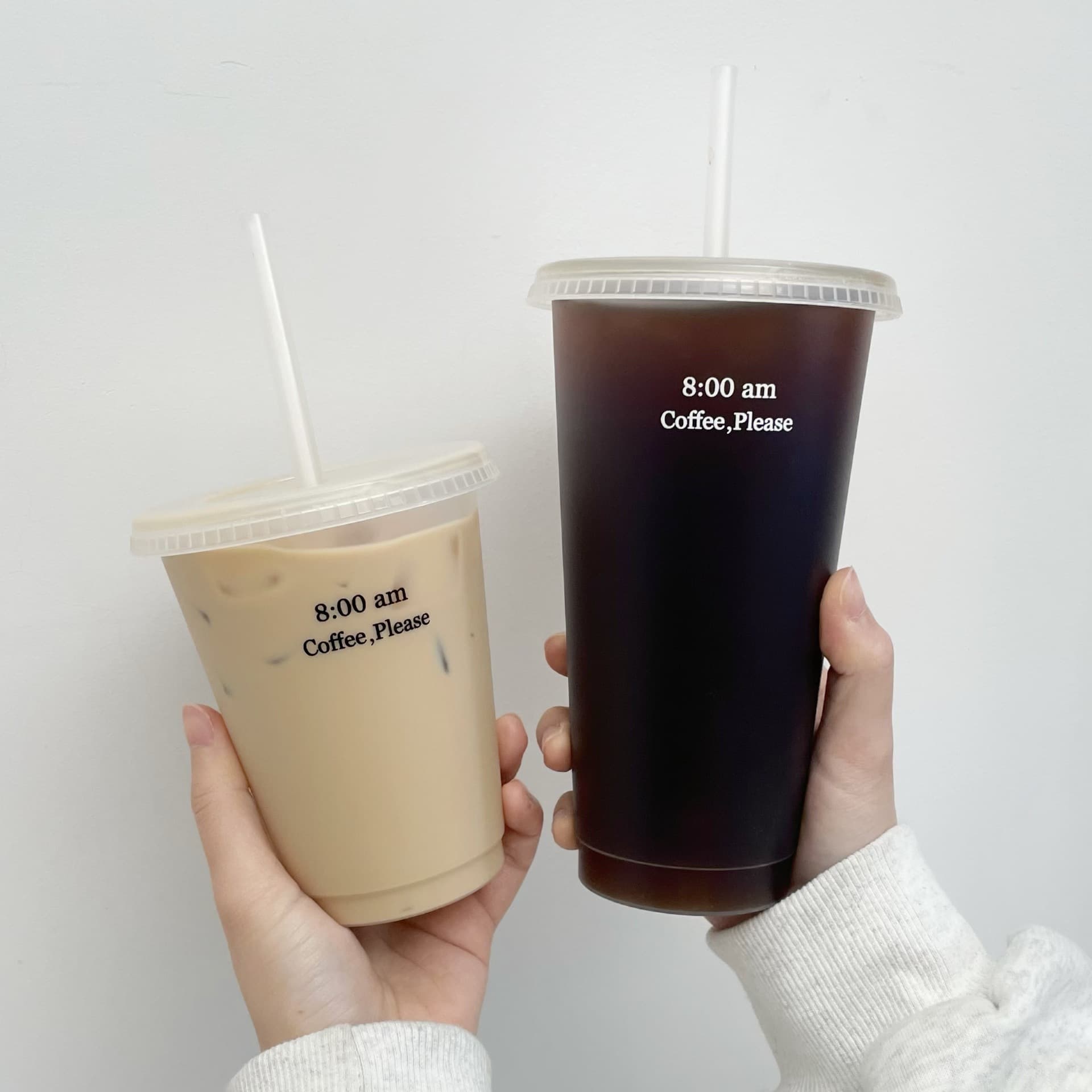 Summer Large Capacity Coffee Cup Plastic Straw Cup Disposable Circular Use Home Goods Water Bottle Accessories Made in China