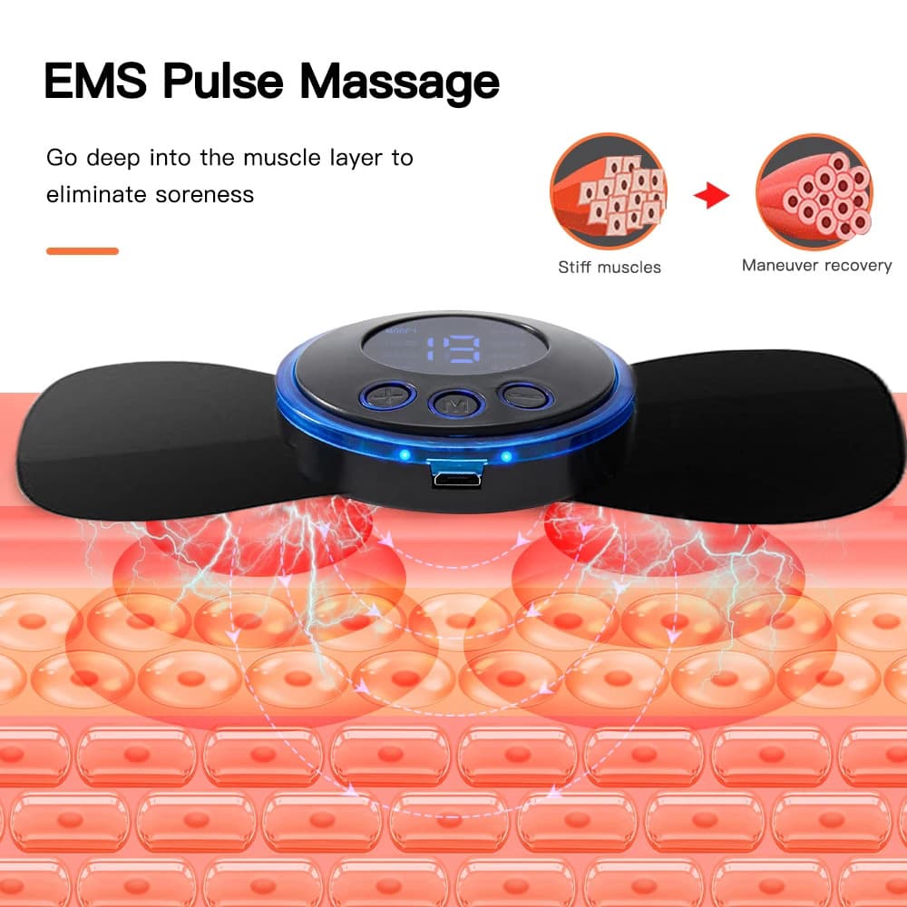 Microcurrent Neck Massager Mini Massager Cervical Spine Massager Shoulder and Neck Massager Portable Massage Patches
