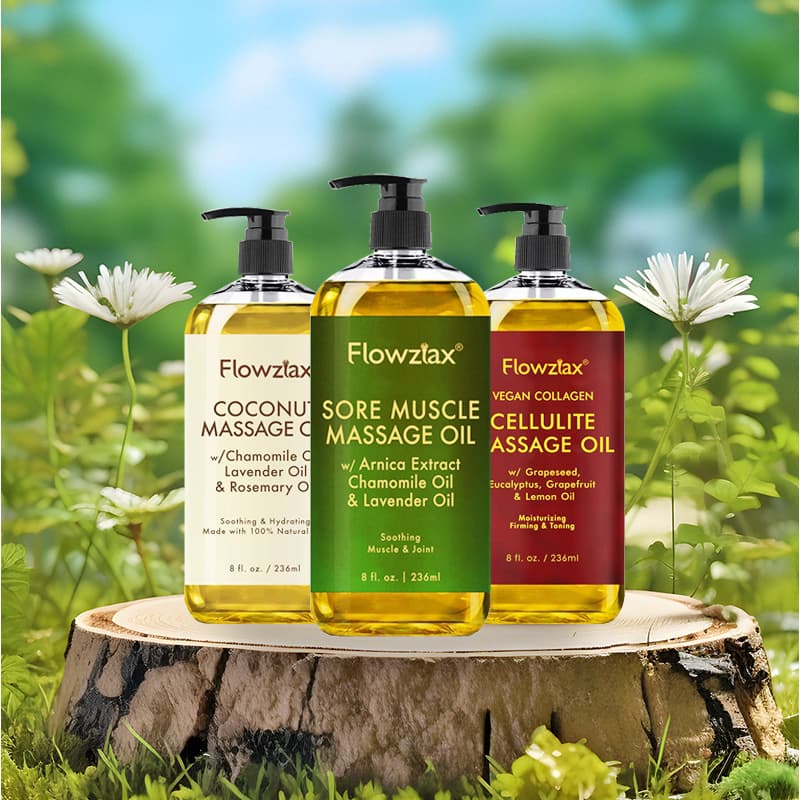Cross-border Special Supply Nourishing Skin Massage Oil Body SPA Coconut Anti-Cellulite Chamomile Essential Oil Massage Oil