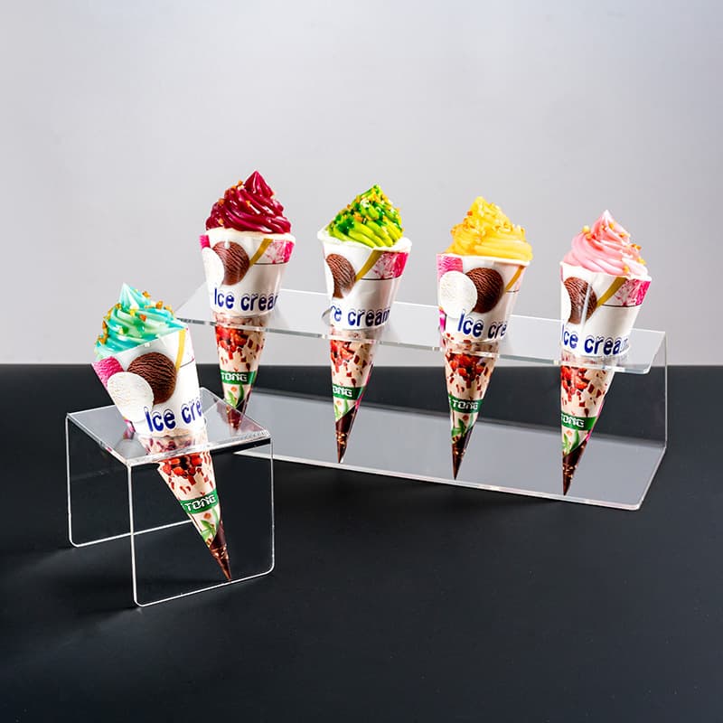 Hot-selling export item: Acrylic ice cream cone stand, Z-shaped cone stand, dessert table decoration.