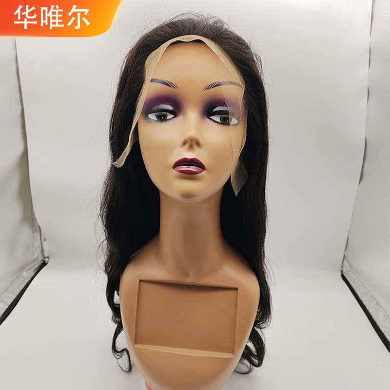 Human hair smooth wig body wave human hair lace wigs lace headgear foreign trade ready stock