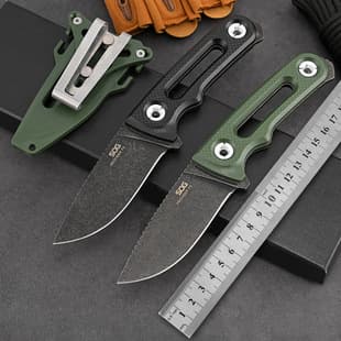 Cross-Border Best-Selling SOG-FX Outdoor Small Straight Knife, Wilderness Survival Knife Creative Small Knife Survival Self-Defense with K-Sheath