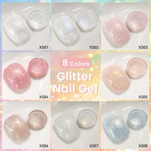 LILY'CUTE New Quicksand High-Gloss Fine Glitter Gel Polish Star Density Glitter Gel Polish Nail Salon Trendy Color