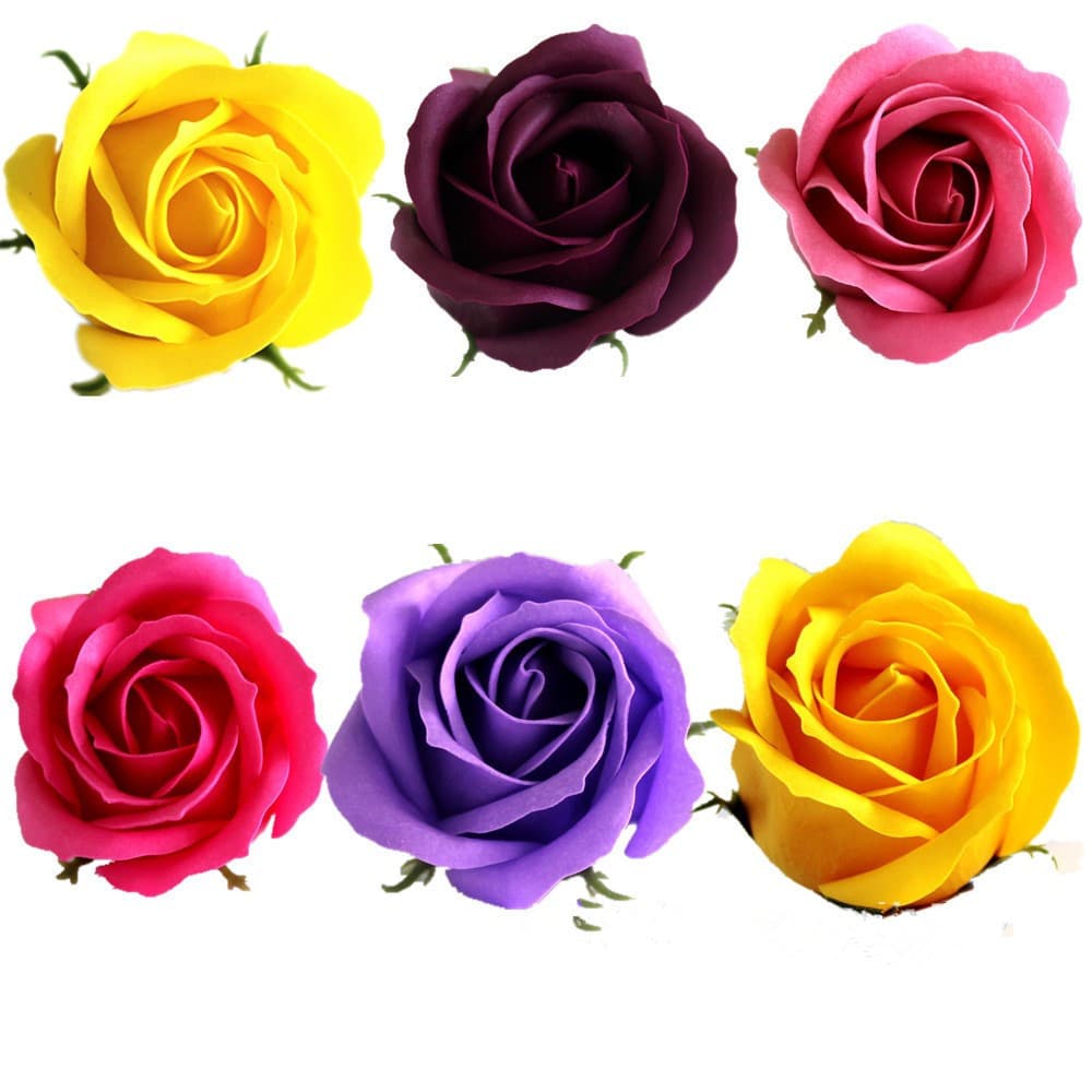 Factory Direct High-end Thick Non-cracking 3-layer Rose Scented Soap Flower Large Flower Heads Flower Shop Bouquet Gift Box Materials