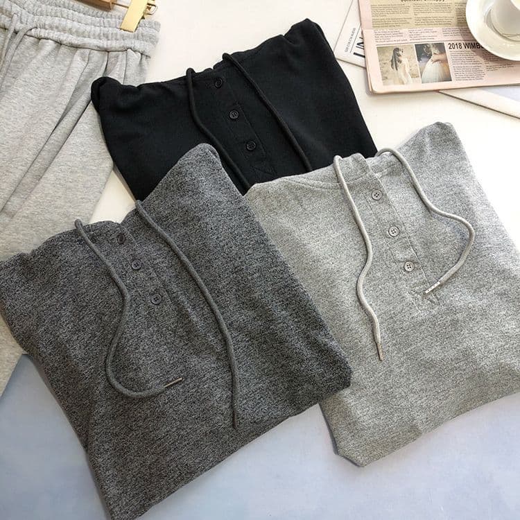 Pure Cotton Thin Hooded Knit Sweater for Women Button-Up Top 2024 Early Autumn Hoodie Casual Loose Long-Sleeve Coat