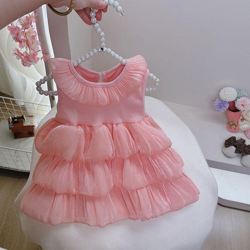 New Summer Sweet Little Princess Cake Dress Premium Tulle Lightweight Super Comfortable Cute Princess Cake Dress