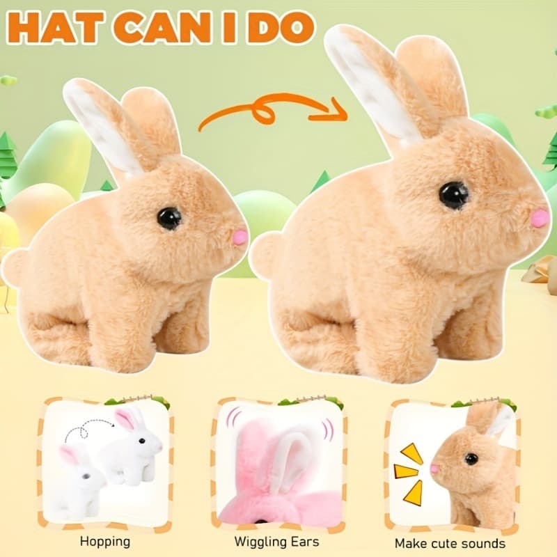 2026 Autumn/Winter Cross-border Foreign Trade New Rabbit Pet Glowing Ears Jumping Style